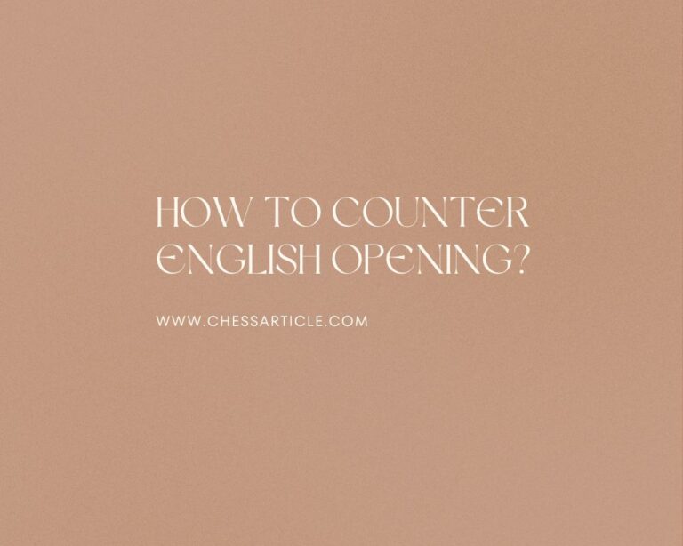 How to Counter English Opening?